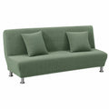 Stretch Sofahusse für armloses Schlafsofa, 2-Sitzer, Militärgrün