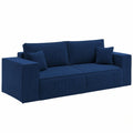 Selsey Schlafsofa mit Stauraum, Pflegeleichtem Kordsamt, Dunkelblau