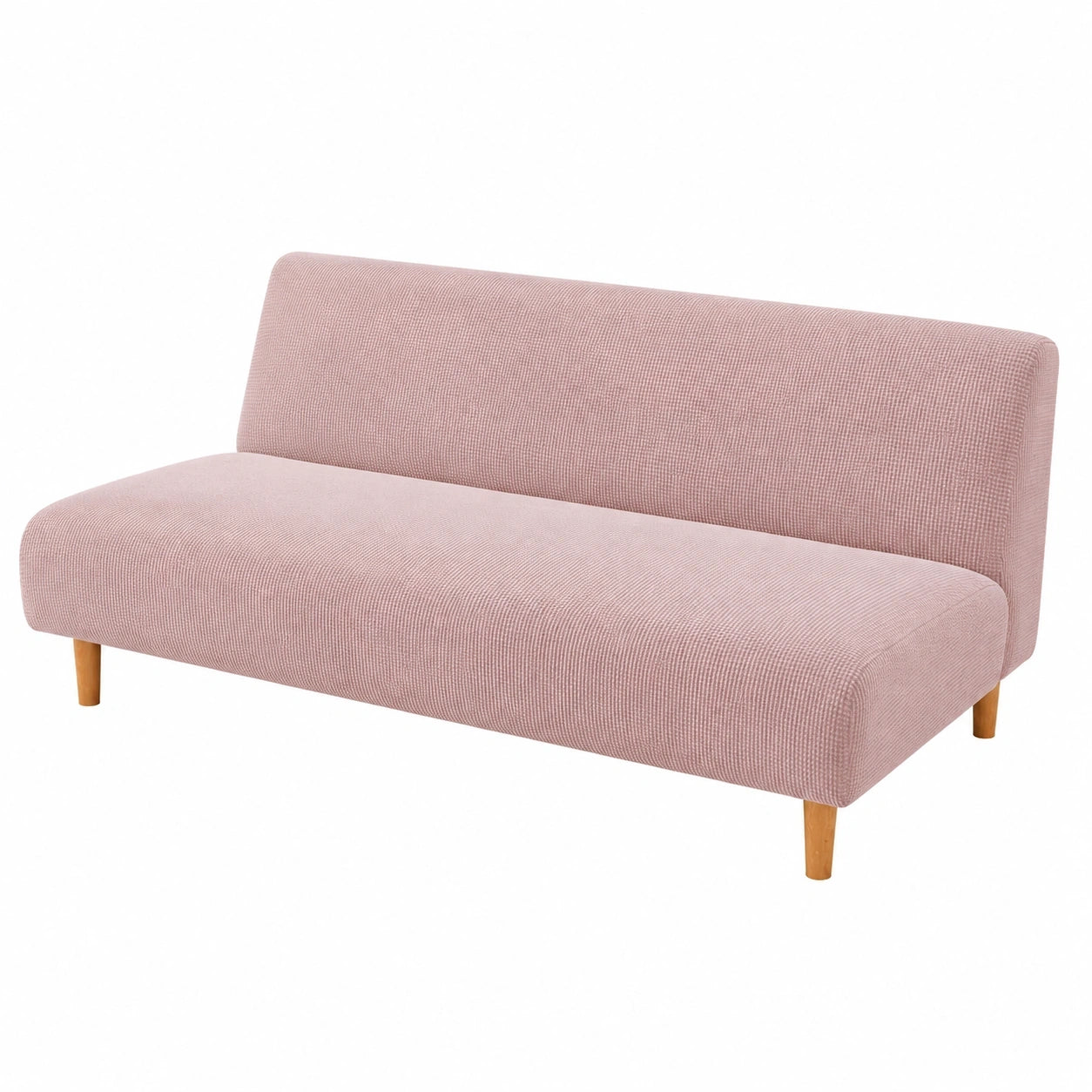 Futonüberzug ohne Armlehnen, 3-Sitzer Schlafsofa Bezug in Pink, Größe L
