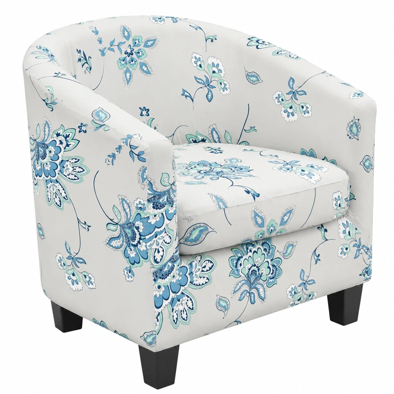 Highdi Elastische Sesselschoner im 2er-Set – Stretch Sesselüberwurf für Clubsessel und Loungesessel, Exotisches Paisley-Muster