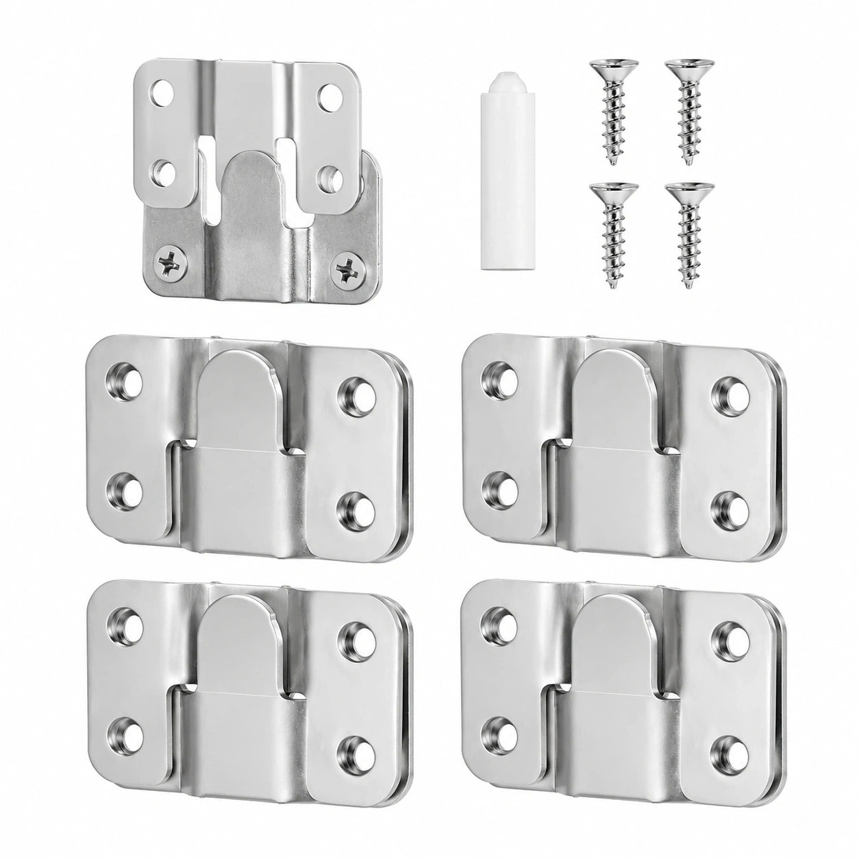 Dimeho 8er Set Verdeckte Edelstahl-Bilderrahmenhalter Schwerlast