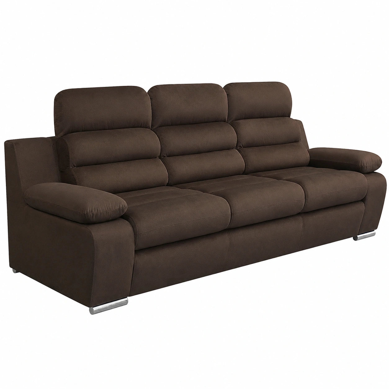 Robin Inspire 3-Sitzer Schlafsofa in Dunkelbraun, Kronos Stoff, 238x96x95 cm