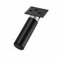 4er Set Möbelbeine 12cm, Aluminiumlegierung, passend für Sofa, Schrank und Tisch, mit Schrauben, Schwarz