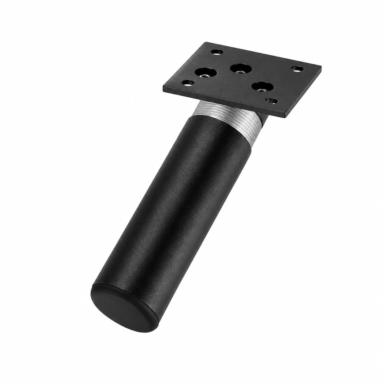 4er Set Möbelbeine 12cm, Aluminiumlegierung, passend für Sofa, Schrank und Tisch, mit Schrauben, Schwarz