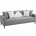 Wasserdichter 2-Sitzer Sofabezug aus Chenille, Kratzfester Sofaschoner für Haustiere, Universeller Couchbezug, Grau 90 x 160 cm
