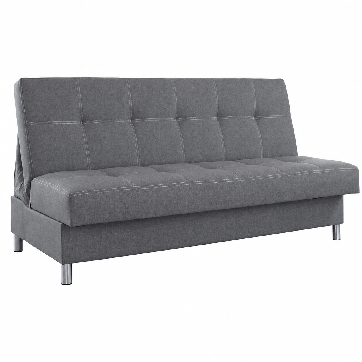 Sofnet 3-Sitzer Schlafsofa Bella mit Bettkasten in Graphit