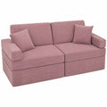KiddyMoon Klappbares Kindersofa mit Kissen aus Schaumstoff, Spiel- und Schlafsofa für Kinderzimmer, Violett